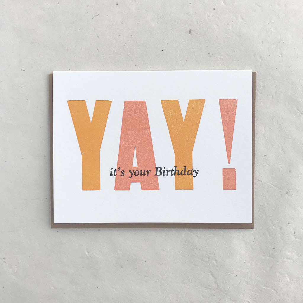 Happy Birthday - Yay! – True North Letterpress